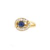 Cartier  ring in yellow gold, diamonds and sapphire - 00pp thumbnail
