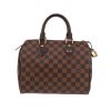 Borsa Louis Vuitton  Speedy 25 in tela a scacchi ebana e pelle marrone - 360 thumbnail