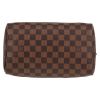 Louis Vuitton  Speedy 25 handbag  in ebene damier canvas  and brown leather - Detail D1 thumbnail