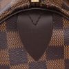 Louis Vuitton  Speedy 25 handbag  in ebene damier canvas  and brown leather - Detail D2 thumbnail