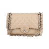 Chanel  Timeless Jumbo shoulder bag  in beige quilted leather - 360 thumbnail