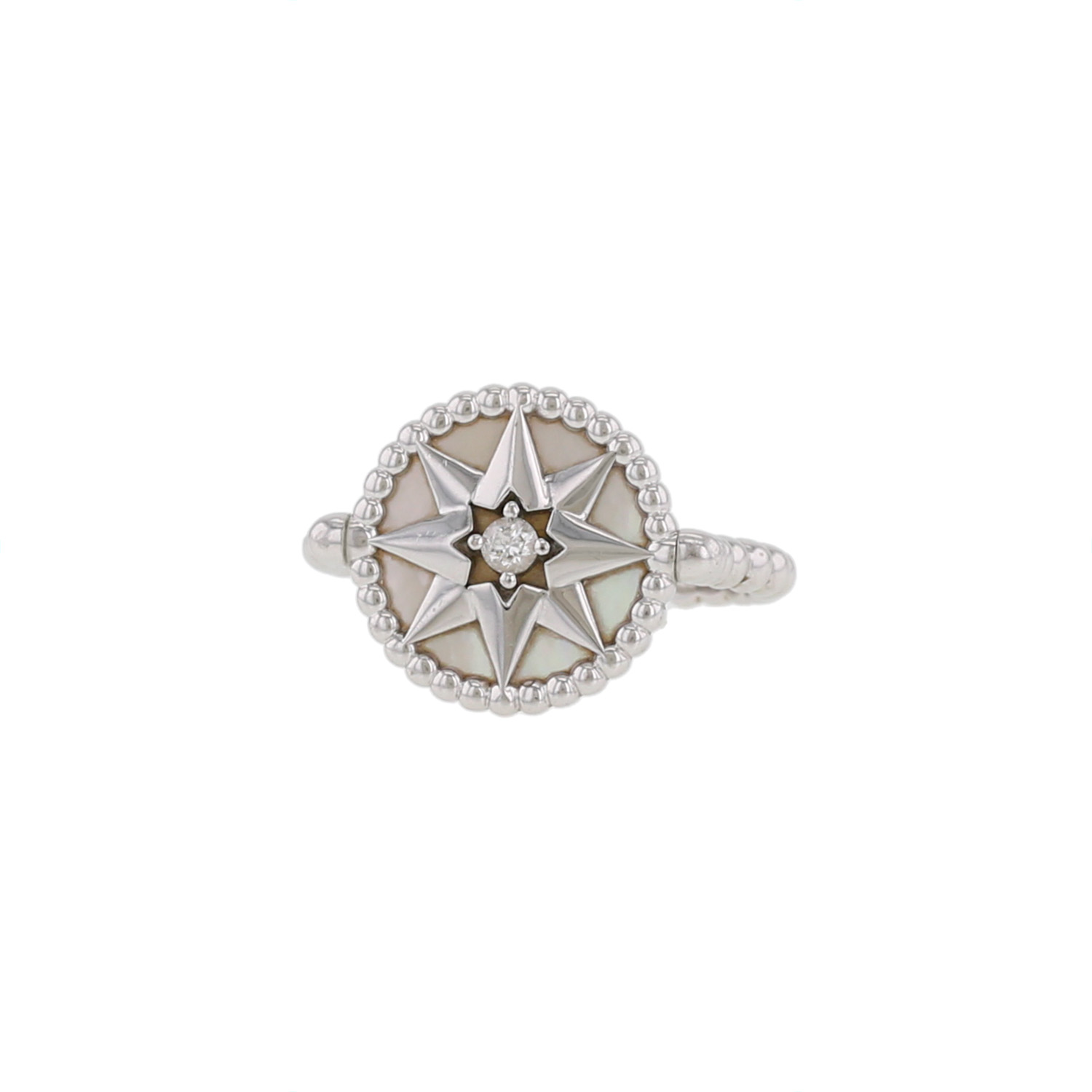 Rose Des Vents Ring White Gold and Diamonds