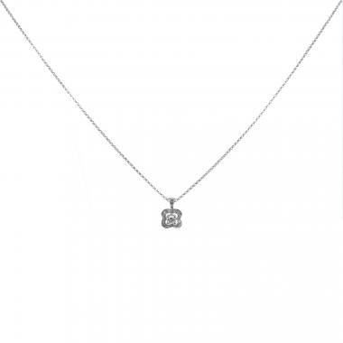 Colgante Mauboussin Chance Of Love #2 de oro blanco y diamantes