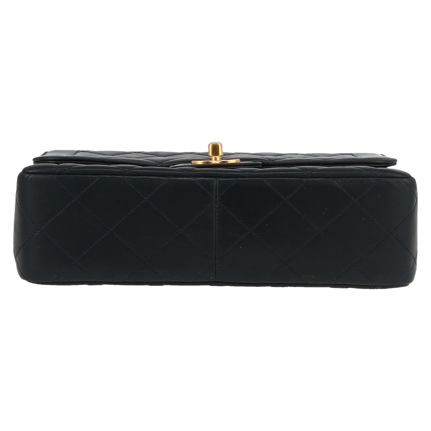 Bolso de mano Chanel  Timeless modelo pequeño  en cuero acolchado azul - Detail D1
