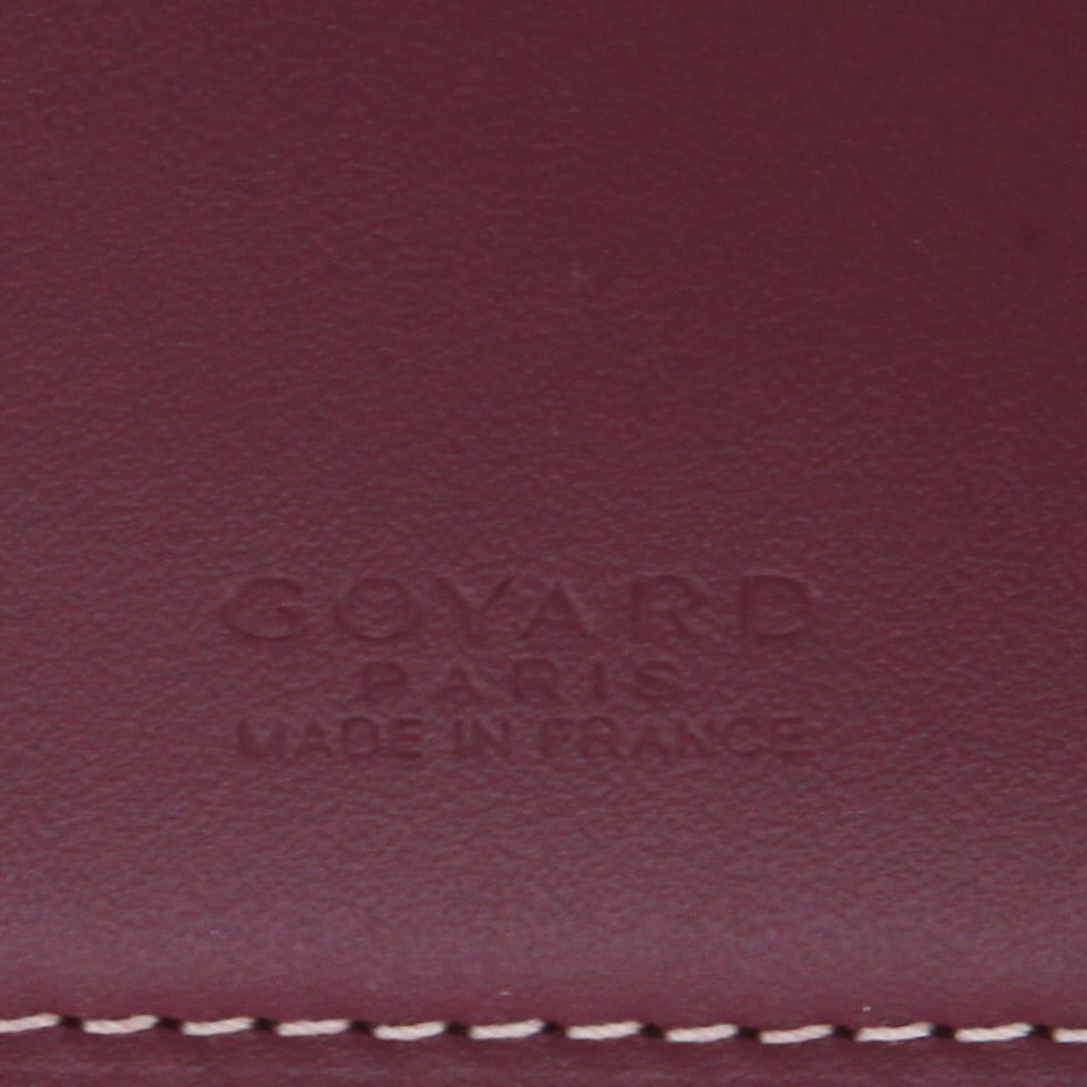 Portefeuille Goyard   en toile Goyardine bordeaux - Detail D2