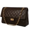 Chanel  Chanel 2.55 handbag  in brown quilted leather - 00pp thumbnail