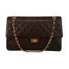 Chanel 2.55 handbag  in brown quilted leather - 360 thumbnail