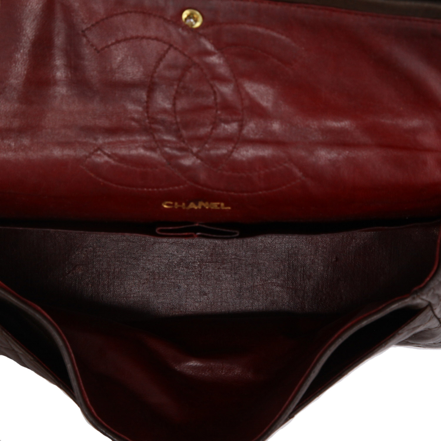 Borsa Chanel  Chanel 2.55 in pelle trapuntata marrone - Detail D3