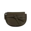 Loewe  Gate handbag  in khaki leather - 360 thumbnail