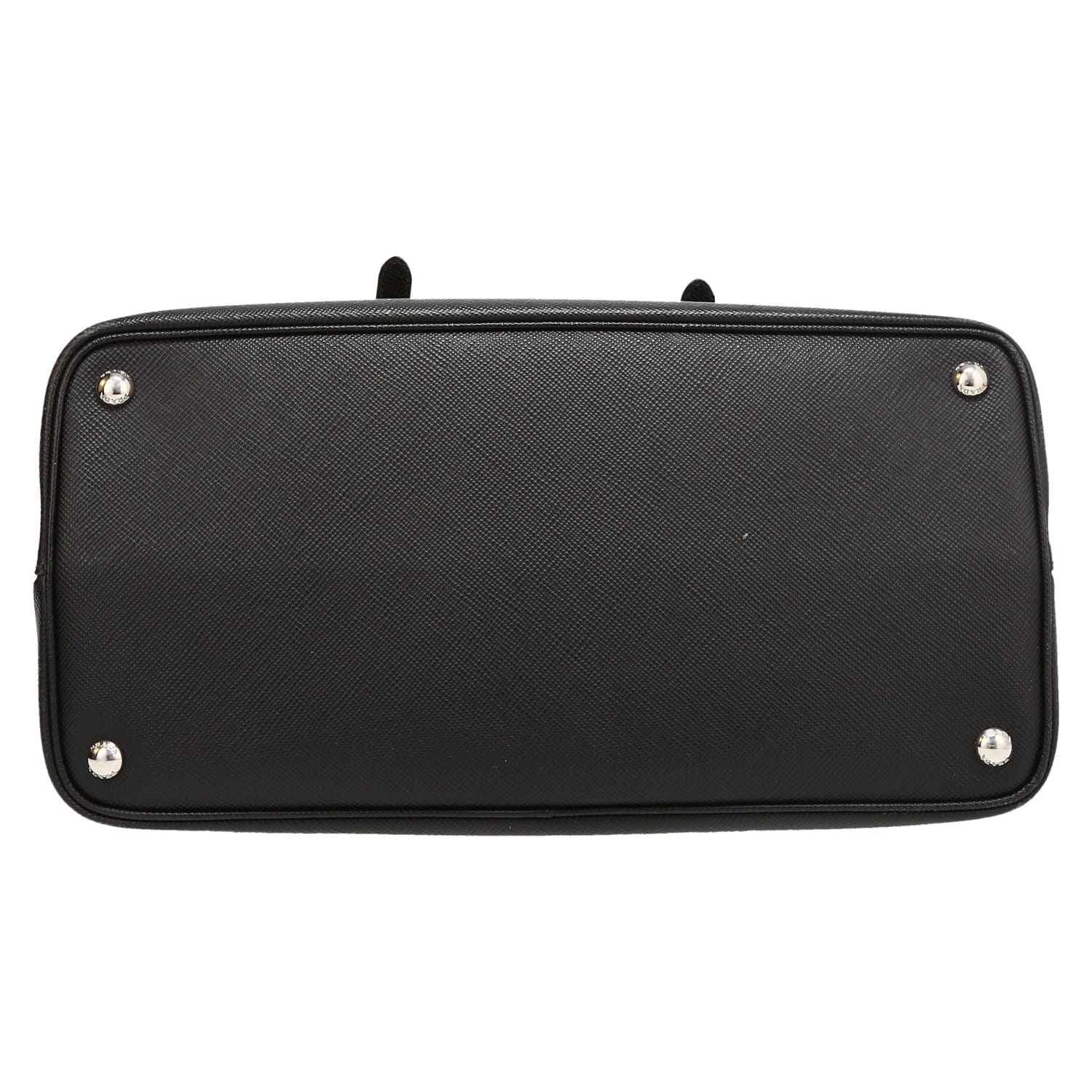 Prada  Double large model  handbag  in black leather saffiano - Detail D1