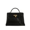 Bolso de mano Hermès  Kelly 32 cm en cuero box negro - 360 thumbnail