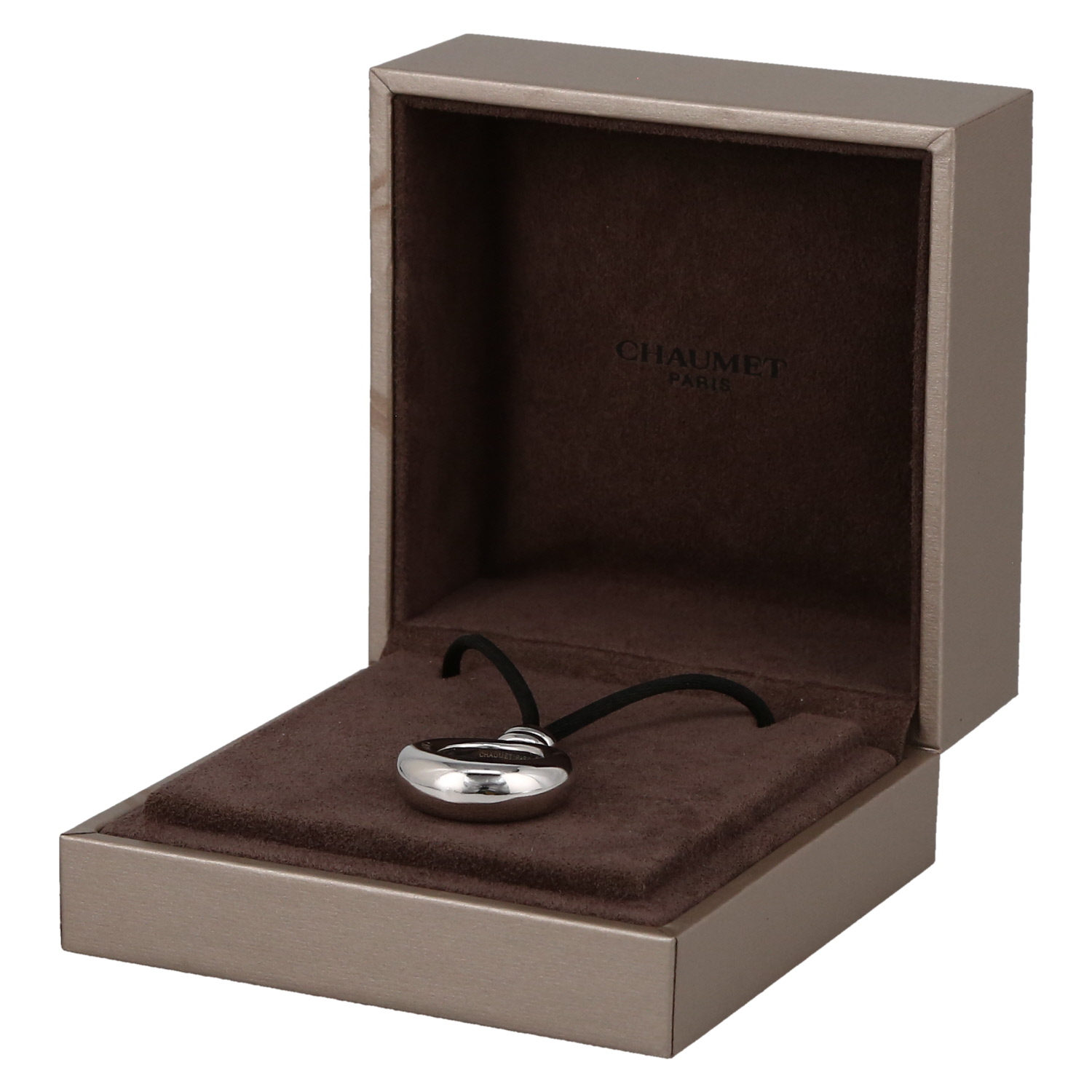 Collier Chaumet Anneau en or blanc - Detail D2