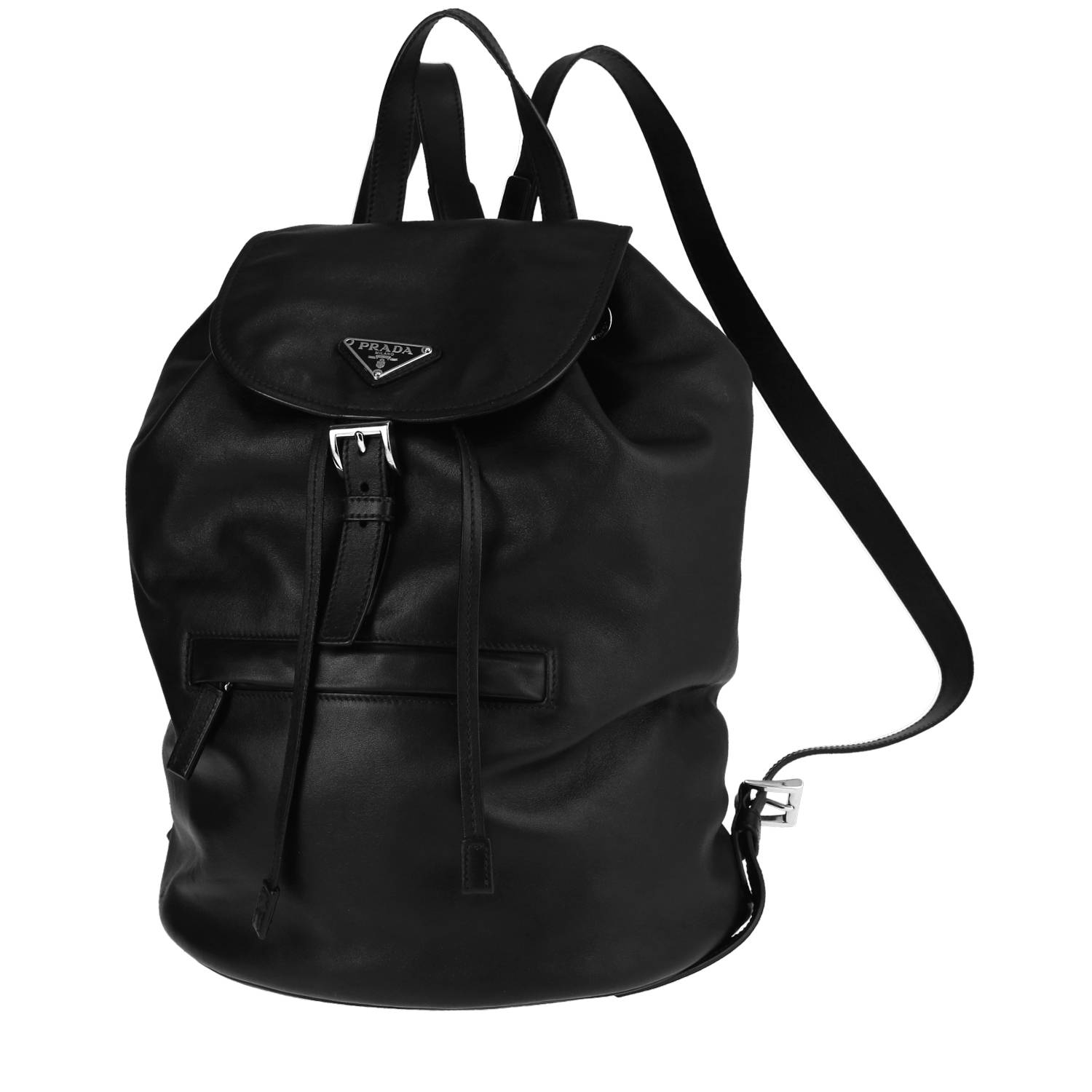 Shop Prada Buckle Large Leather Handbag with Belt | Saks Fifth Avenue