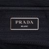 Mochila Prada   en cuero negro - Detail D2 thumbnail