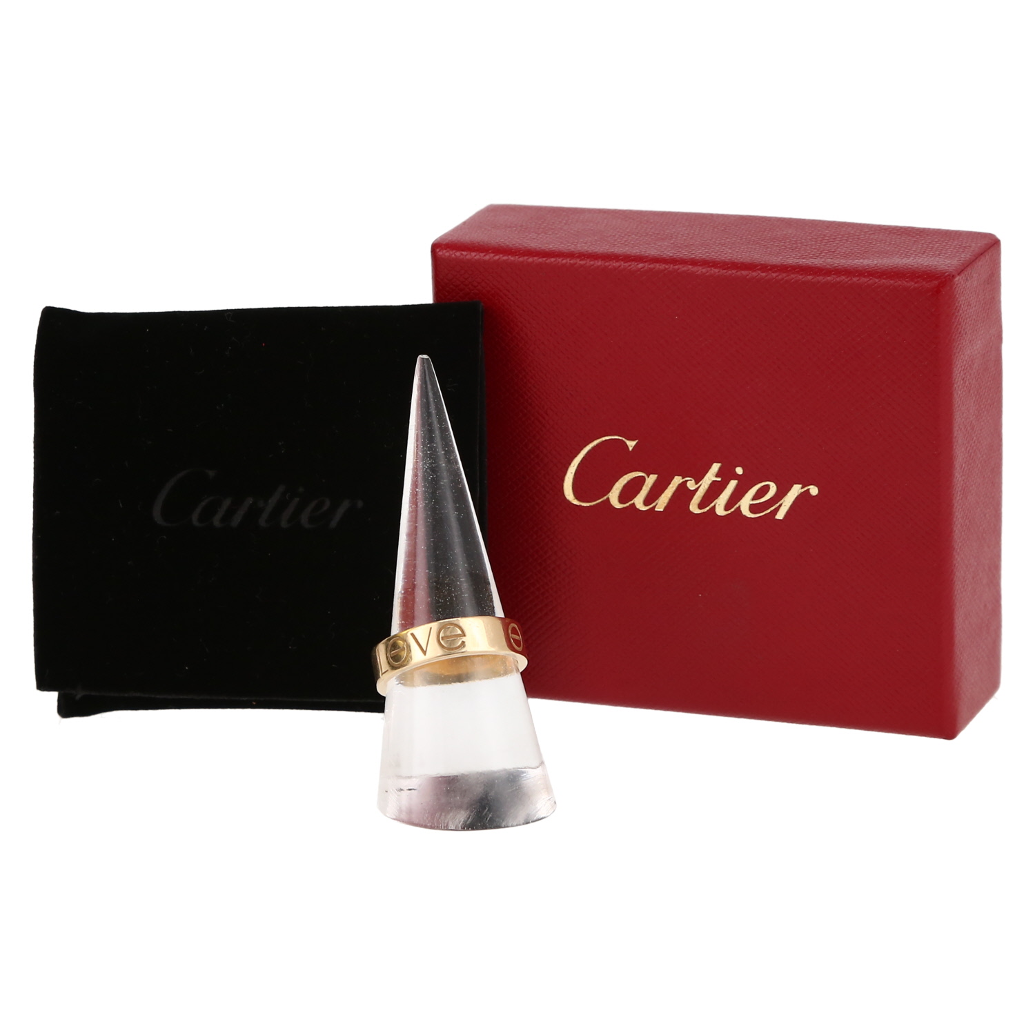 Sortija Cartier Love de oro amarillo - Detail D2