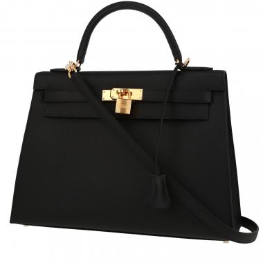 Hermes Kelly 32 Tricolor Special Order Bag Brushed Gold Plated