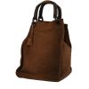 Shopping bag Gucci  Bamboo in camoscio marrone - 00pp thumbnail
