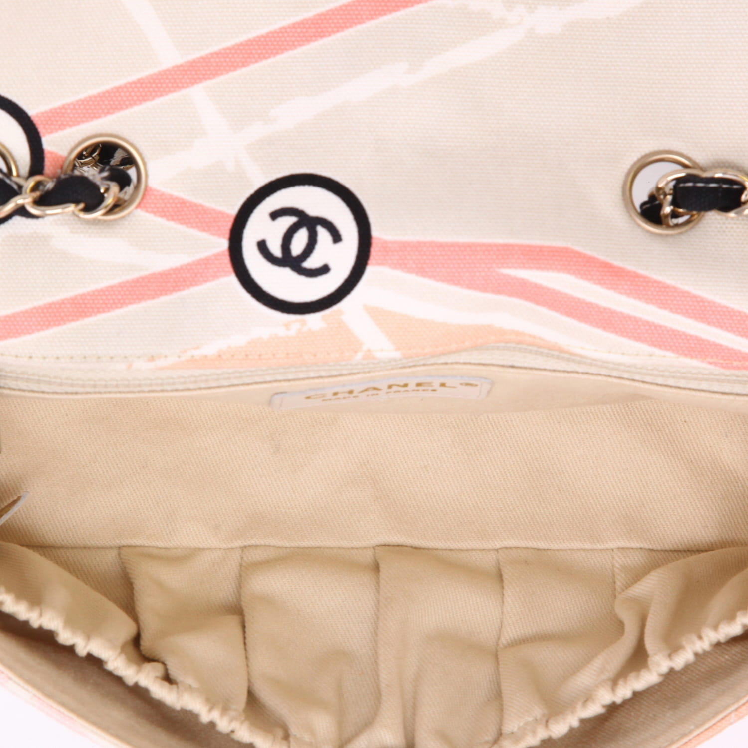 Borsa Chanel  Timeless Mini in tela multicolore - Detail D3