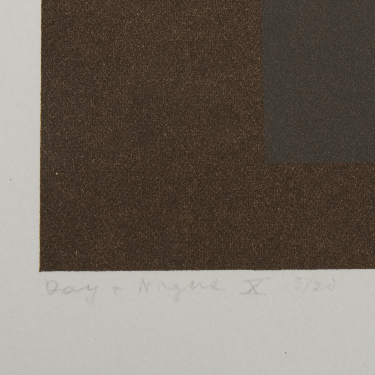 Josef Albers (1888-1976), Day + Night : Homage to the Square, Planche X - 1963 - Detail D3