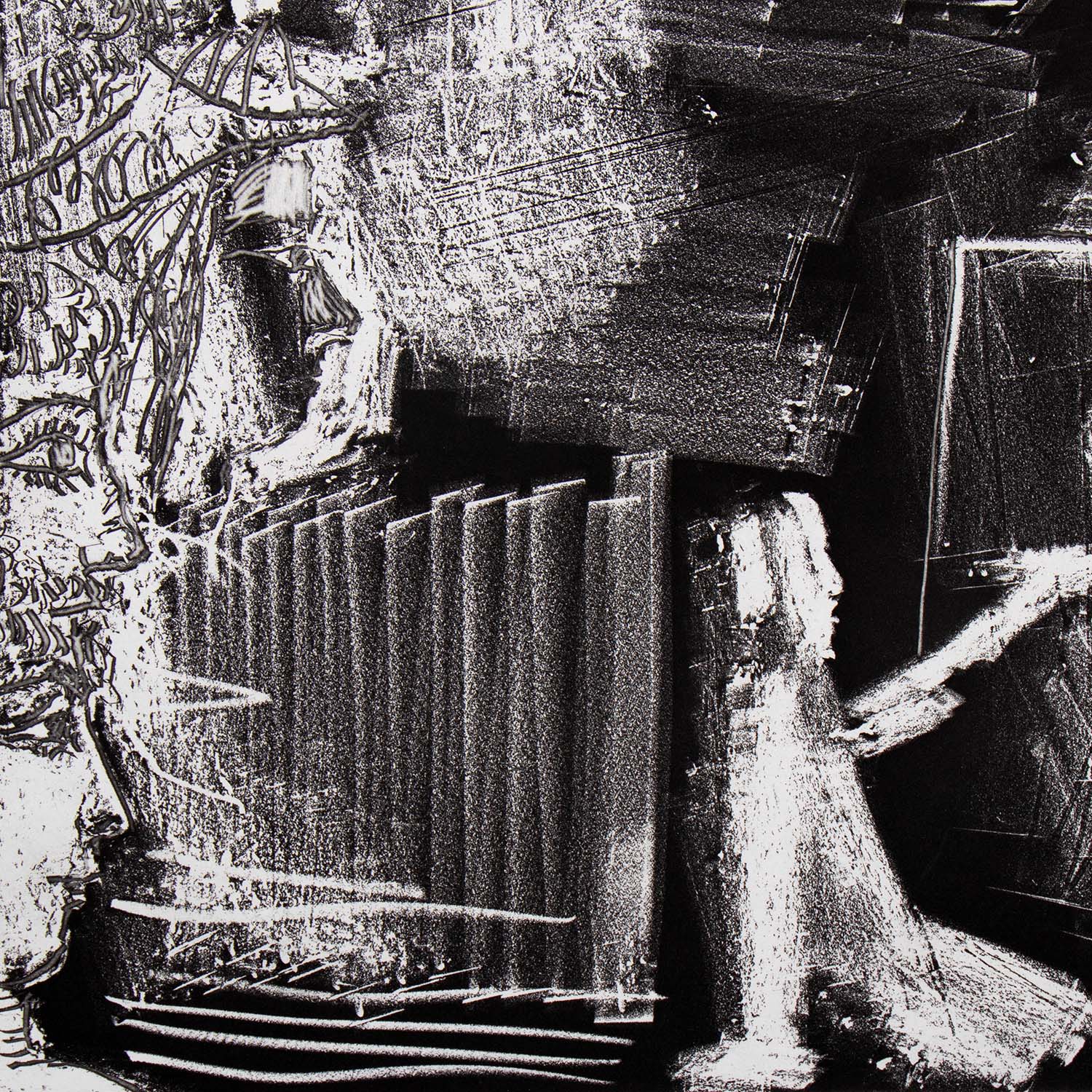 Pablo Picasso (1881-1973), Peintre agenouillé avec des spectateurs - 1966 - Detail D1