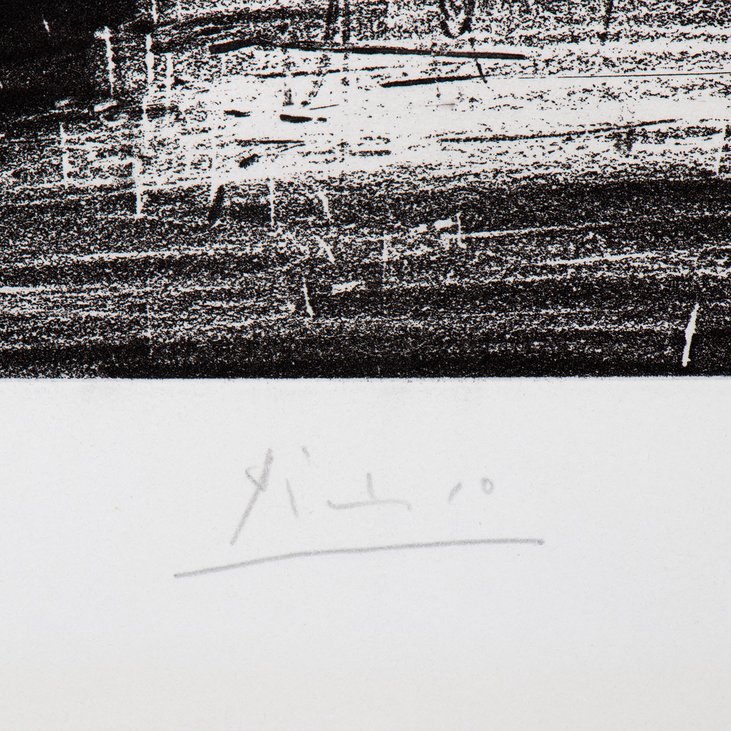 Pablo Picasso (1881-1973), Peintre agenouillé avec des spectateurs - 1966 - Detail D2
