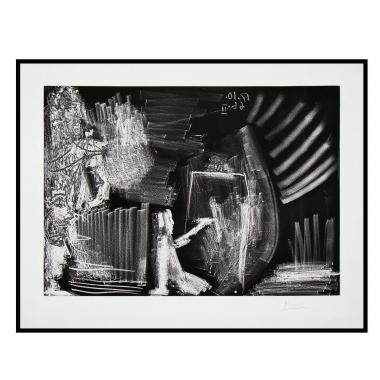 Pablo Picasso (1881-1973), Peintre agenouillé avec des spectateurs - 1966