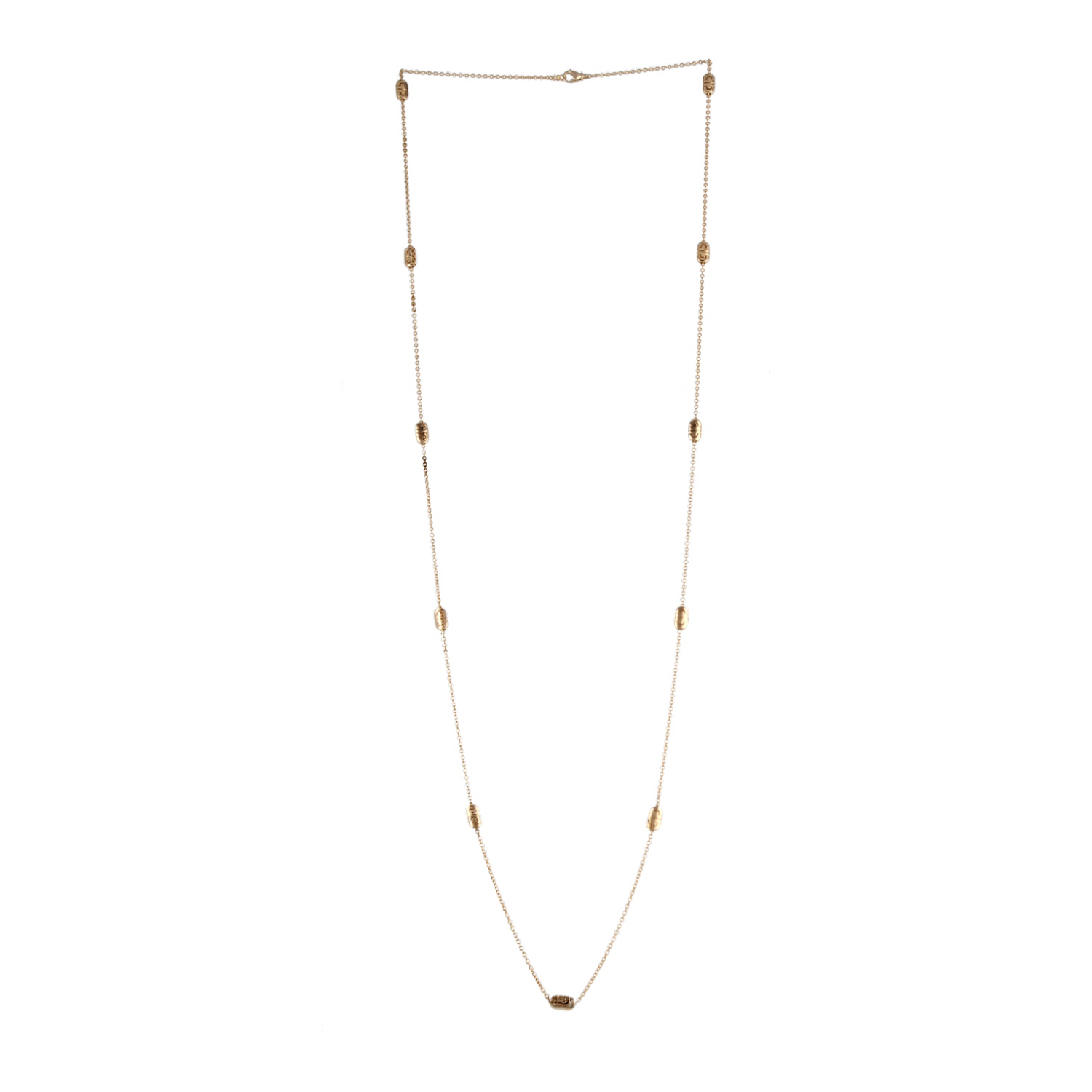 Bulgari Parentesi long necklace in yellow gold - Detail D3