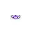 Mauboussin Plaisir d'Amour ring in white gold, amethyst and diamonds - 360 thumbnail