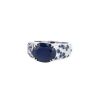 Mauboussin Nuit D'Amour ring in white gold,  sapphires and diamond - 00pp thumbnail