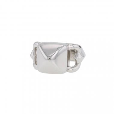 Anello Hermès Médor in argento