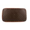 Borsa da viaggio Louis Vuitton  Cruiser in tela monogram cerata marrone e pelle naturale - Detail D1 thumbnail