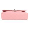 Chanel  Timeless Classic handbag  in pink quilted grained leather - Detail D1 thumbnail