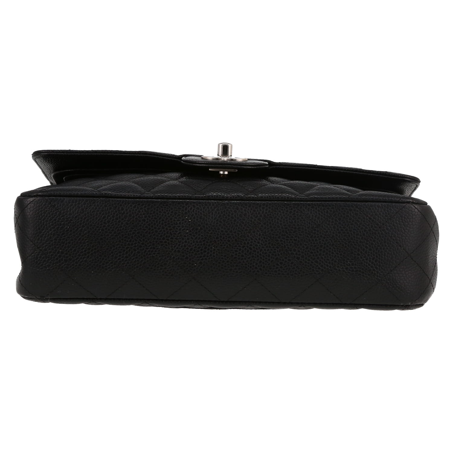 Bolso de mano Chanel  Timeless Classic en cuero granulado acolchado negro - Detail D1