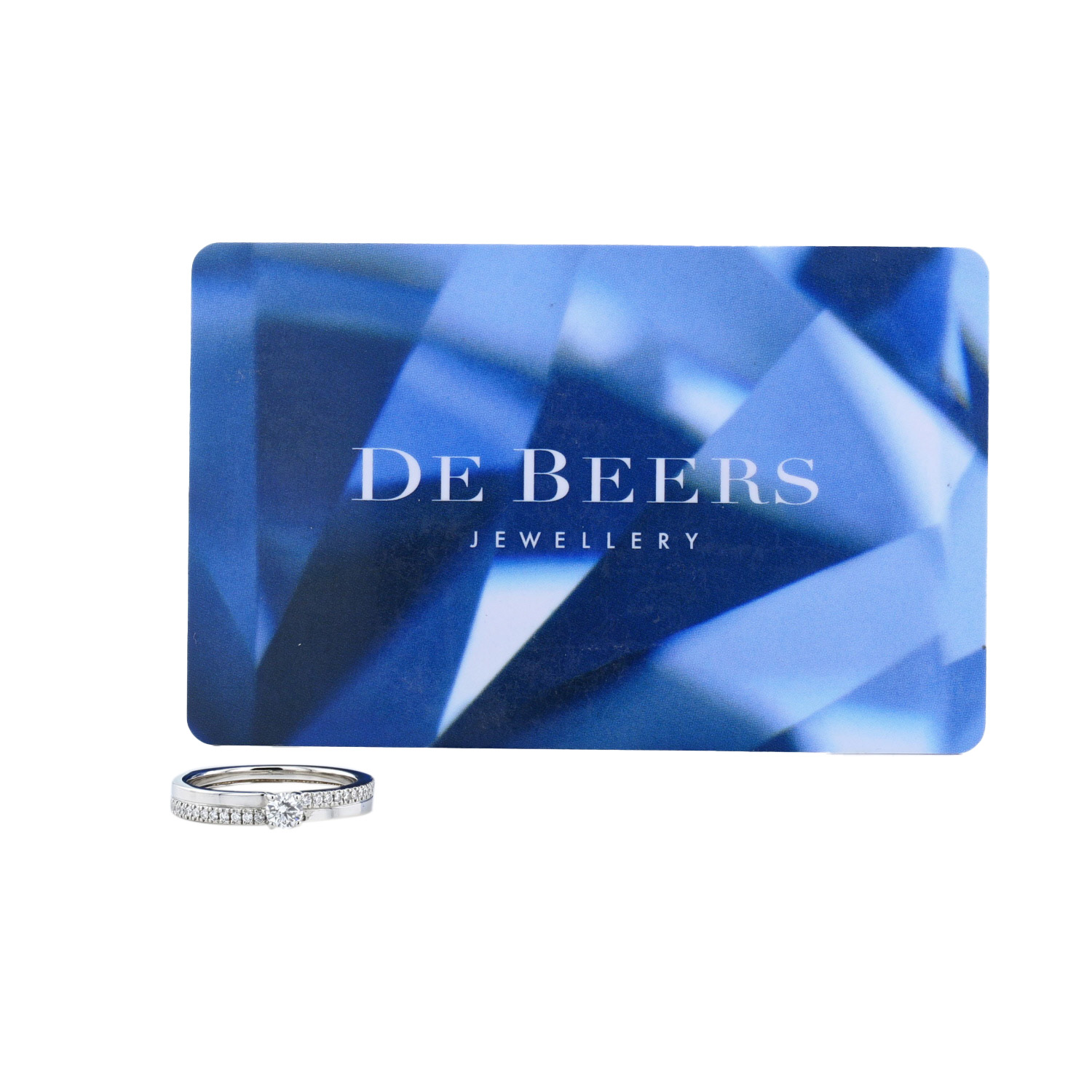 De Beers The Promise ring in platinium and diamonds - Detail D2