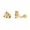 Cartier Panthère pair of cufflinks in yellow gold, onyx and emerald - 00pp thumbnail