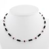 Cartier Le Baiser du Dragon necklace in white gold, onyx and rubyand in diamonds - 360 thumbnail