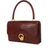 Hermès  Ring handbag  in brown crocodile - 00pp thumbnail