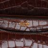 Hermès  Ring handbag  in brown crocodile - Detail D2 thumbnail