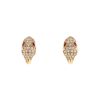 Bulgari Serpenti earrings in pink gold, rubellite and diamonds - 00pp thumbnail