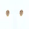 Bulgari Serpenti earrings in pink gold, rubellite and diamonds - 360 thumbnail