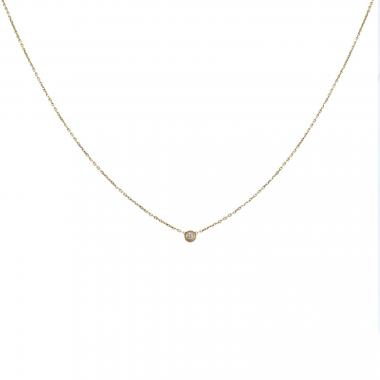 thumb cartier cartier d amour necklace in yellow gold and diamond