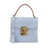 Louis Vuitton   handbag  in blue patent leather  and natural leather - 360 thumbnail