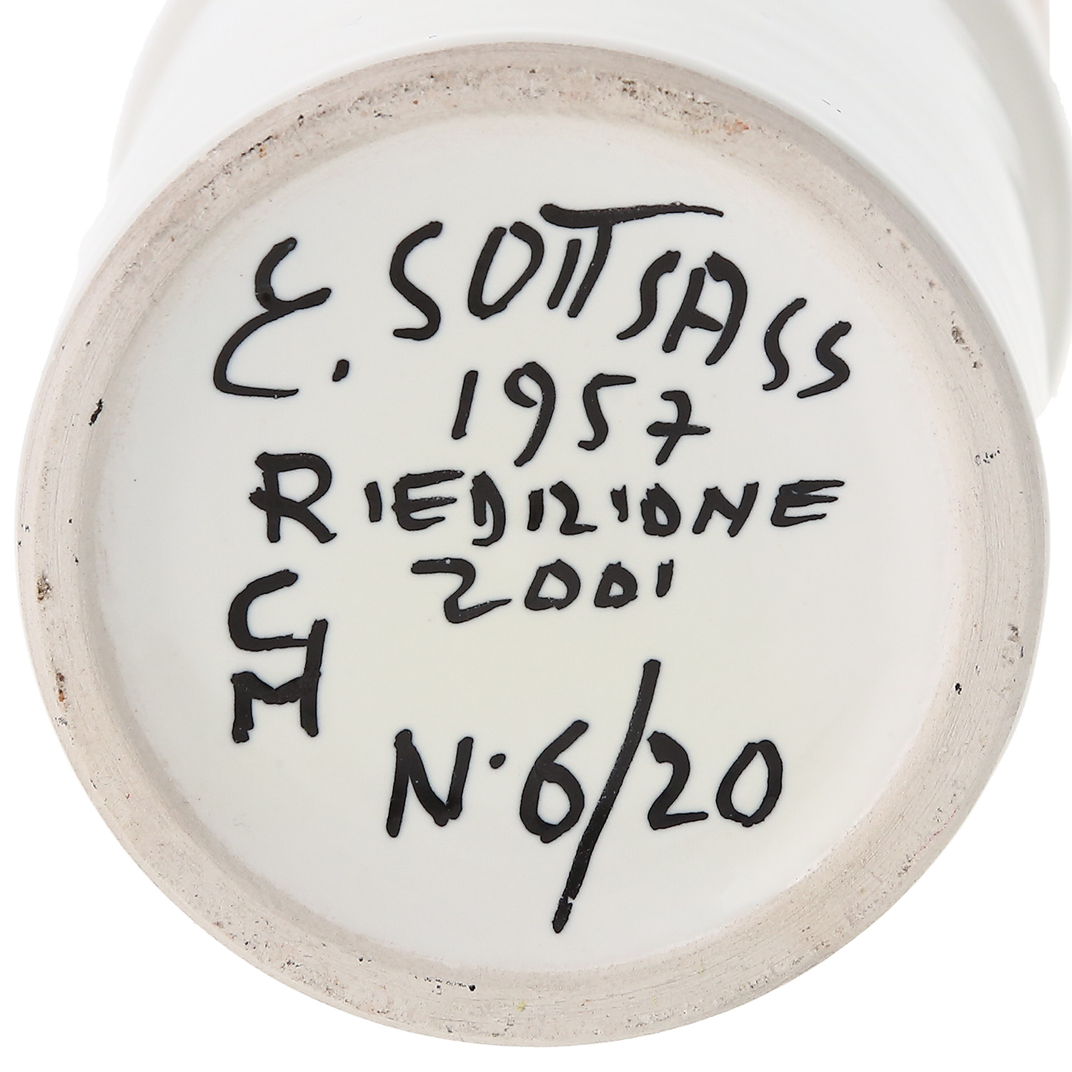 Ettore Sottsass (1917-2007), Vase - N° 6/20 - Detail D3