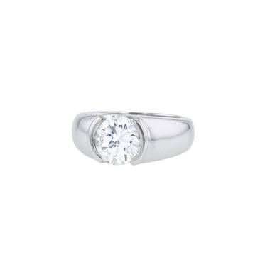 Vintage  ring in white gold and diamond