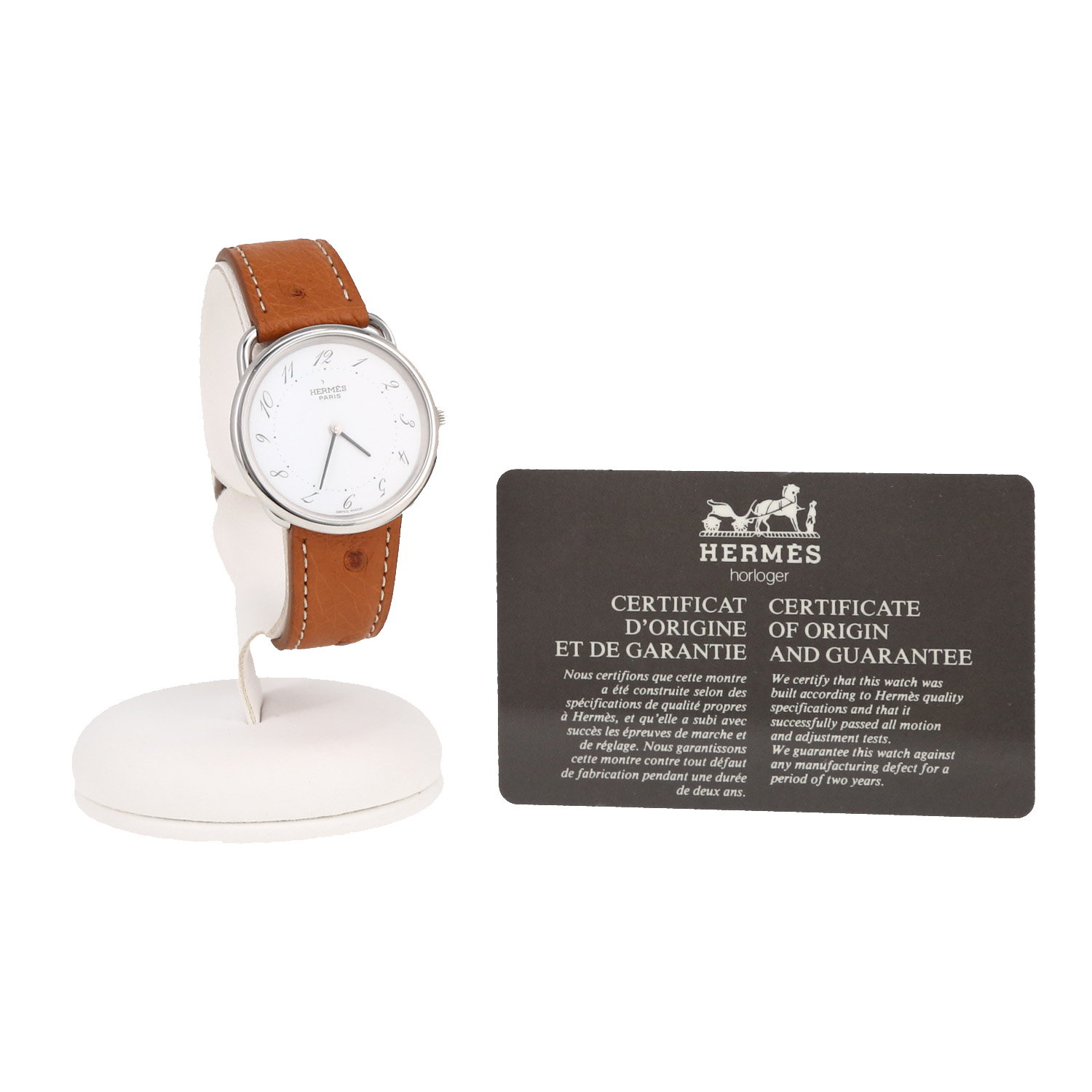 Hermès Arceau  in stainless steel Circa 1992