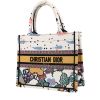 Dior  Book Tote small model  shopping bag  in white canvas - 00pp thumbnail