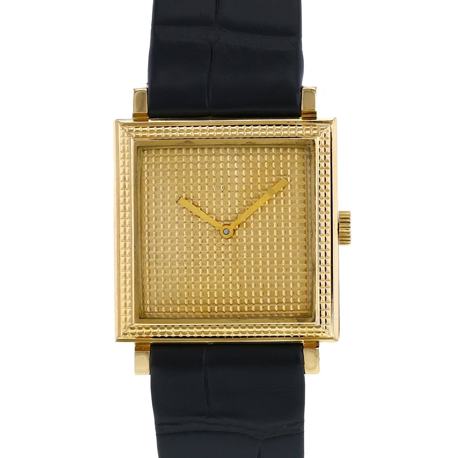 Reloj Boucheron Carrée de oro amarillo Circa 1970