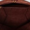Shopping bag Celine  Sac Sangle in pelle martellata rosso granata - Detail D3 thumbnail