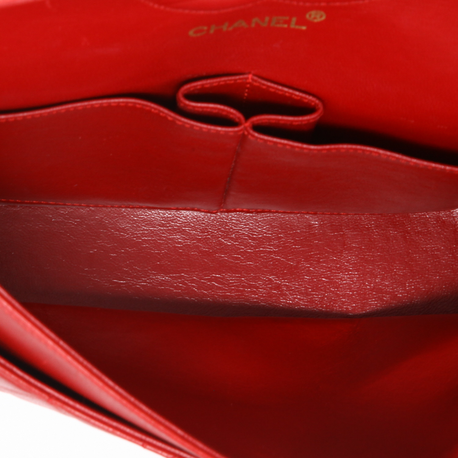 Borsa Chanel  Timeless Classic in pelle trapuntata rossa - Detail D3