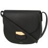 Celine  Trotteur shoulder bag  in black grained leather - 00pp thumbnail